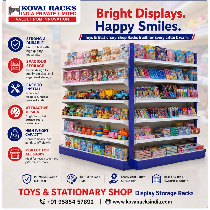 Toys and Stationary Shop Racks 